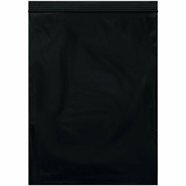 Bsc Preferred 9 x 12'' - 2 Mil Black Reclosable Poly Bags, 1000PK S-12323BL